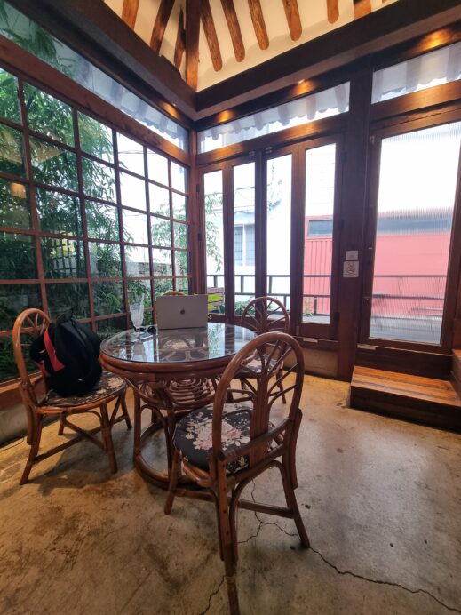 Romance Papa: A Traditional Daegu Cafe corner table