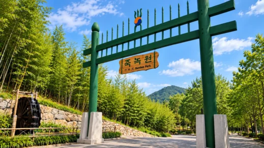 Damyang, Bamboo Park, gate entrance