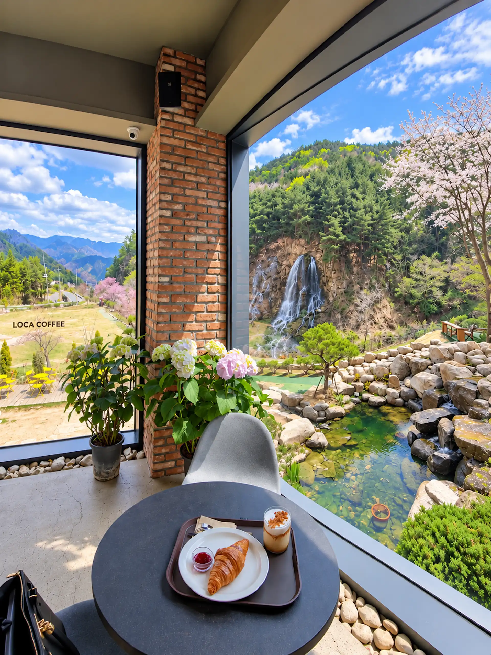 Loca Coffee, Cheongdo, waterfall cafe
