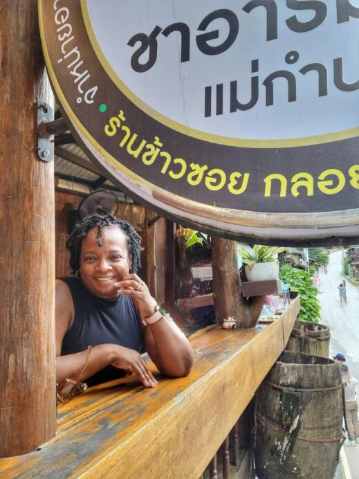 Me at restaurant Mae Kampong