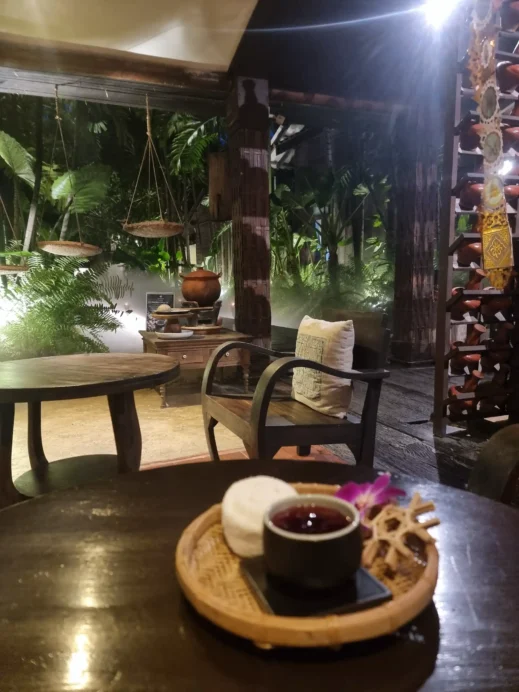 Spa and massage refreshing drink