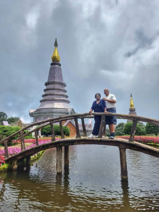Us on Doi Inthanon National Park bridge