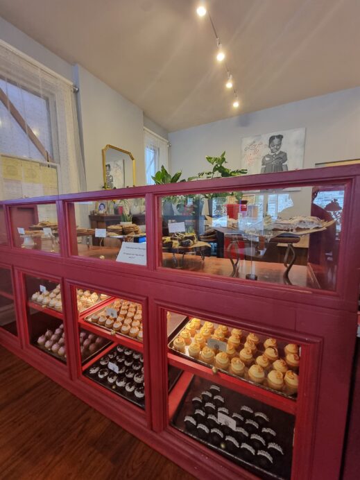 Bakery counter at Reine Reis' bakery