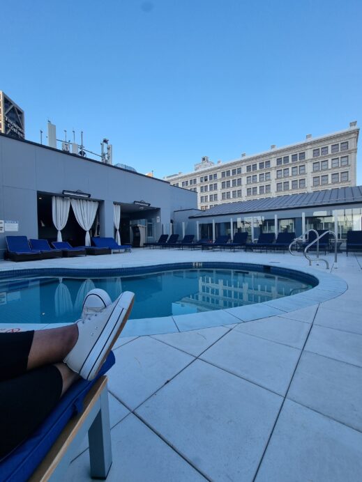 rooftop pool at Hotel Saint Louis