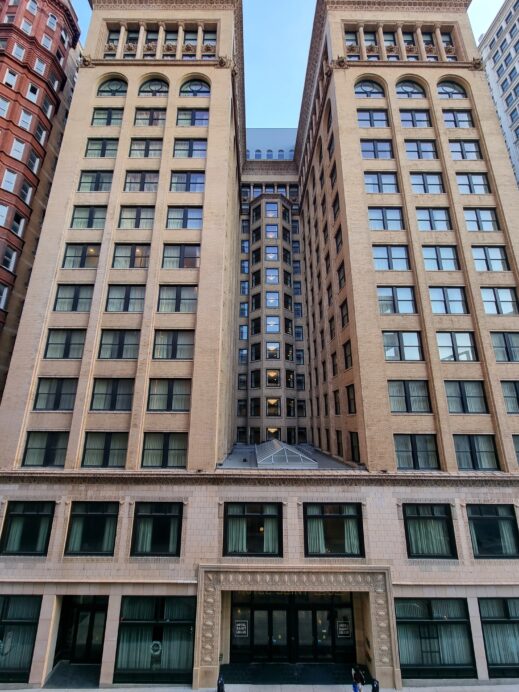 Brick Exterior of Hotel Saint Louis