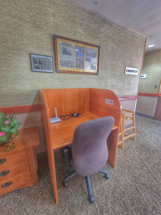 Camp walker lodging desk