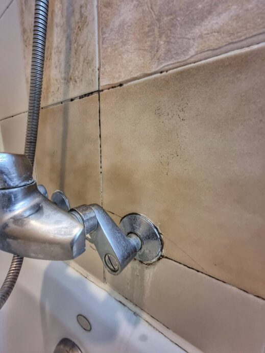 Camp walker lodging moldy bathroom