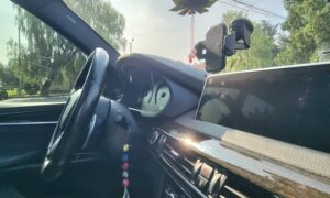Inside car dashboard