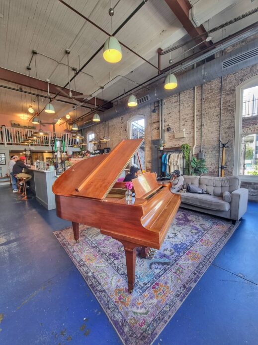 Ironclad Coffee Roasters piano