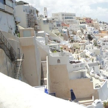 Santorini Greece island view