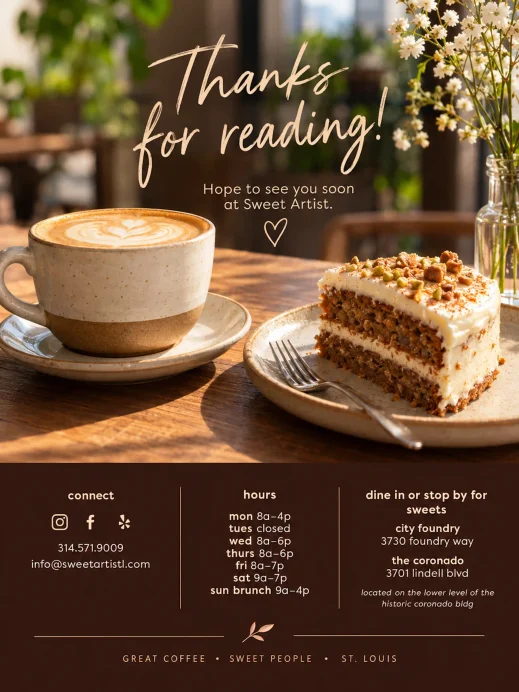 Sweet Artist Cafe End Card