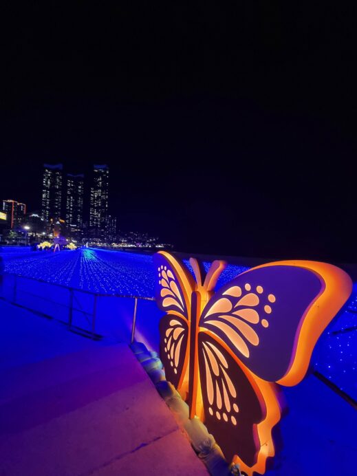 Christmas in South Korea haeundae beach