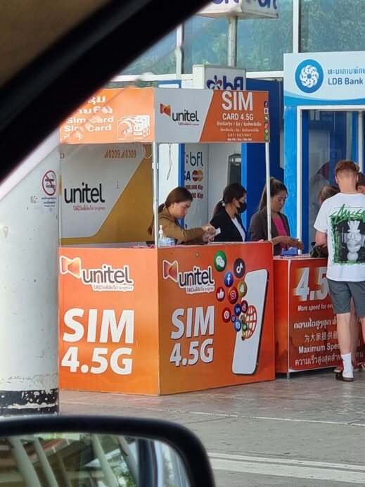 SIM card at Laos airport, travel planning, things to do before travel