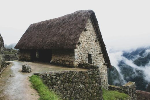 stone stone house beside the street