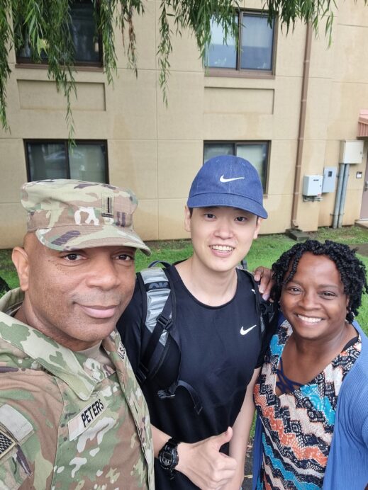 making Korean friends- Camp Walker