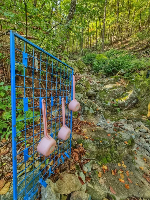 Apsan Mountain, hiking, water scoops