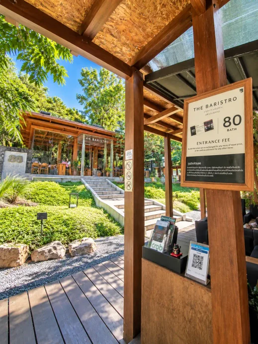 Baristro Cafe Garden Entrance