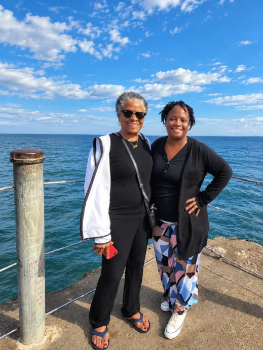 Charlotte Beach, Rochester, Mom and me