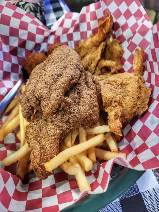 Fried fish and shrimp