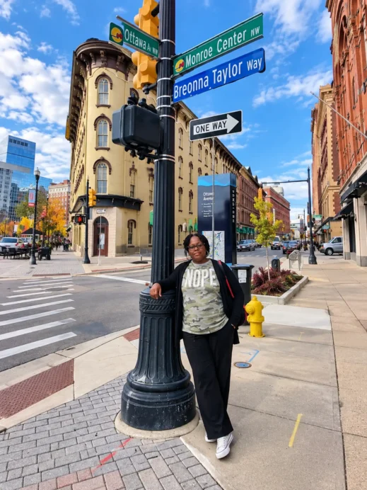 Grand Rapids, street sign, Breanna Taylor, Stacey