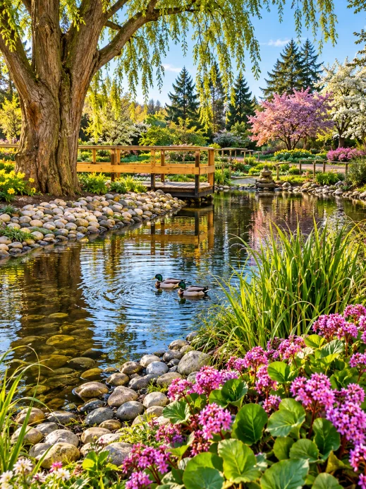 Hamelin Park, pond, ducks