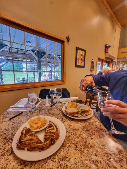 Lavender Crest Winery pours