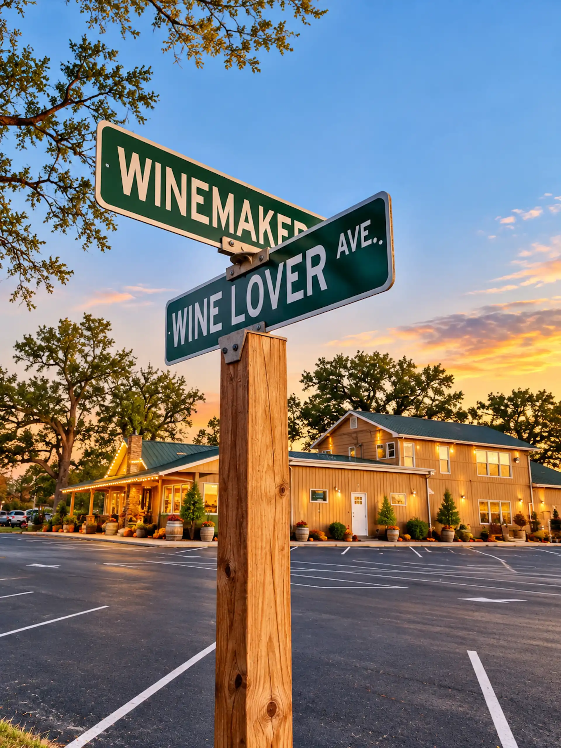 Old Oak Winery, Winbemake, Wine Lover, Road Signs