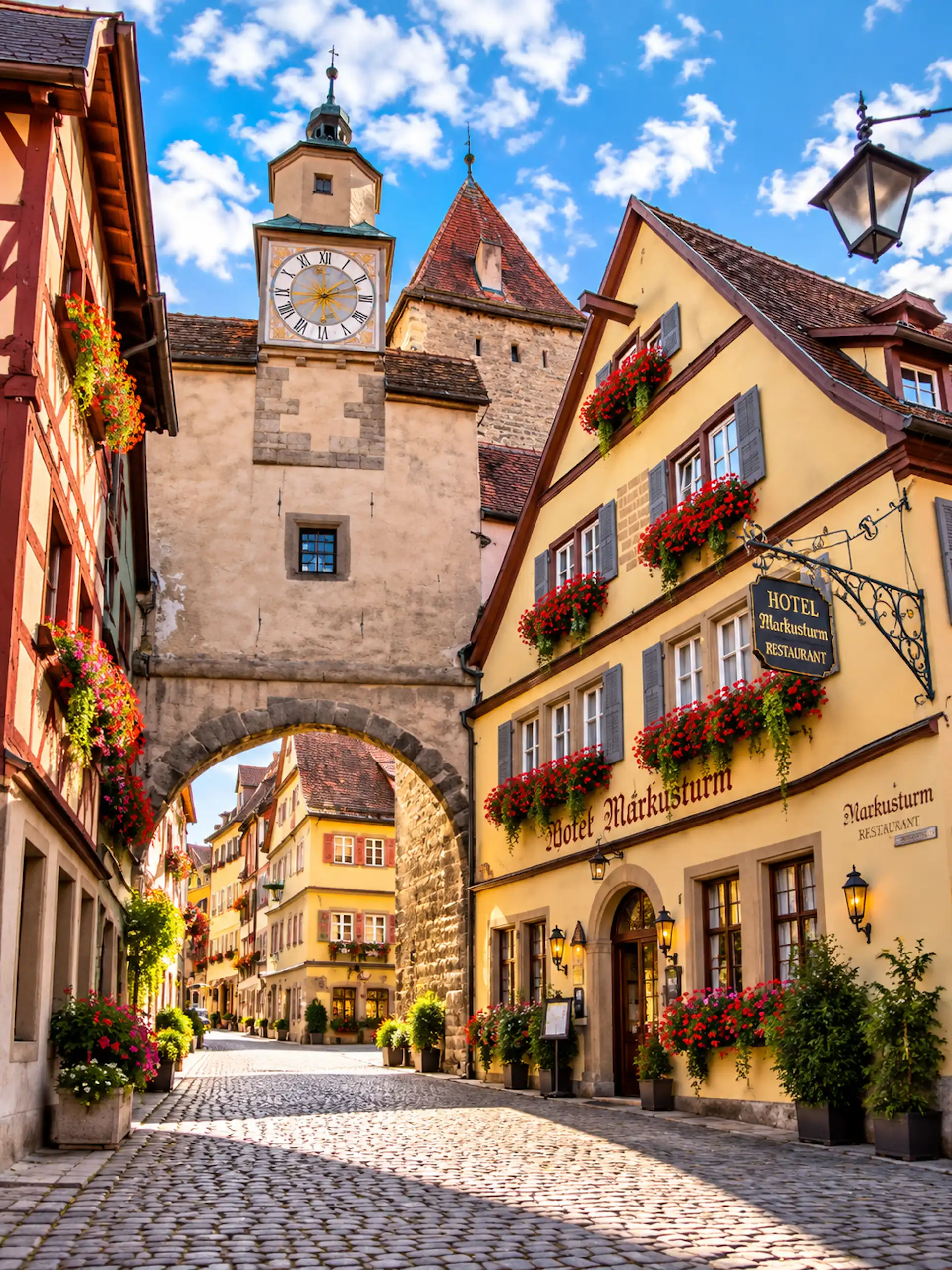 Rothenburg, Germany, clock tower