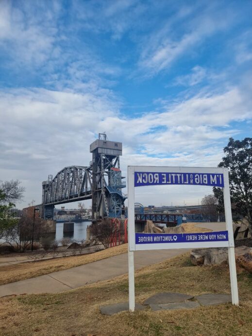 Selfie at Junction Bridge in Little Rock