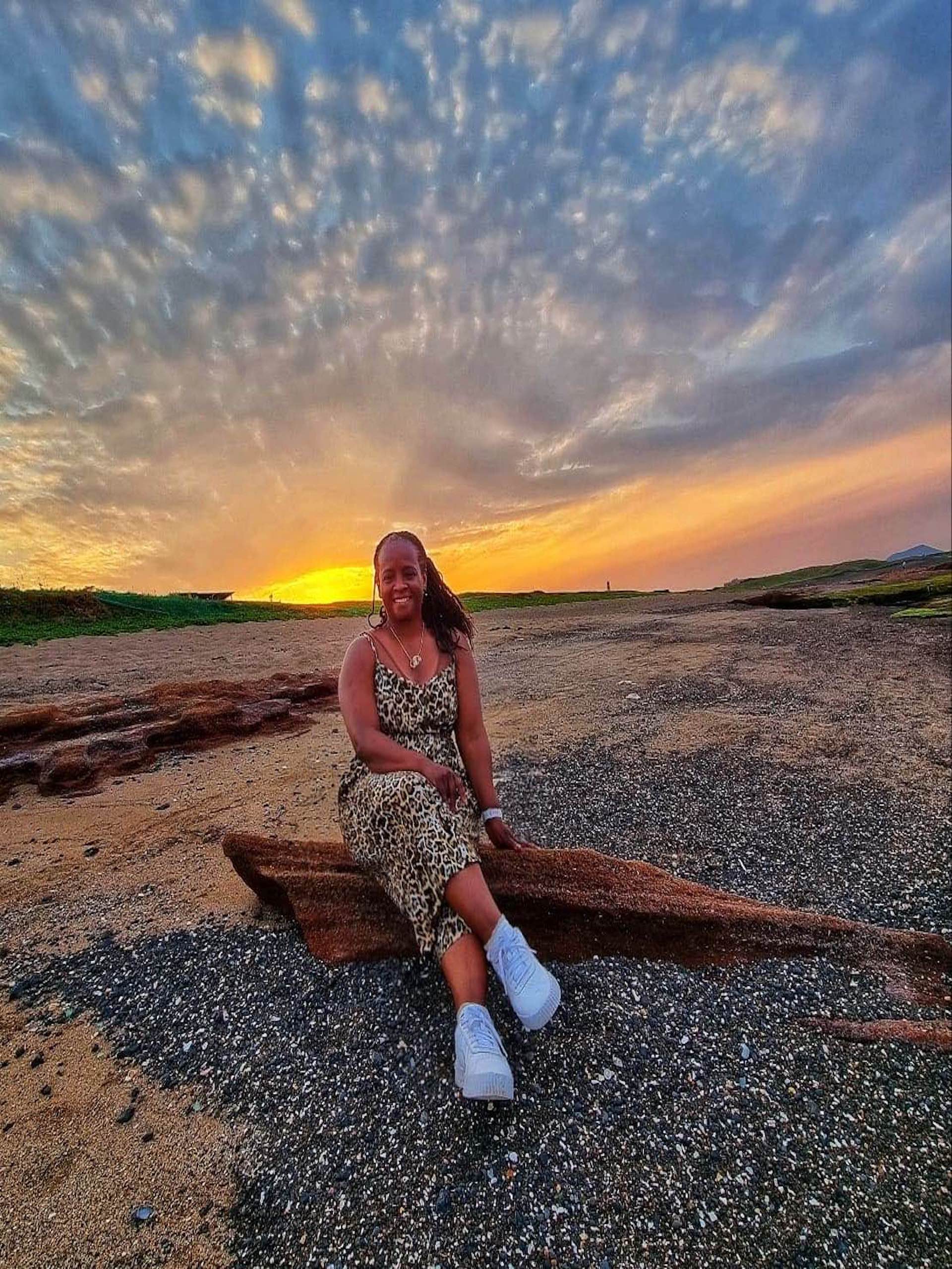Stacey leopard sunset in Jeju- featured image