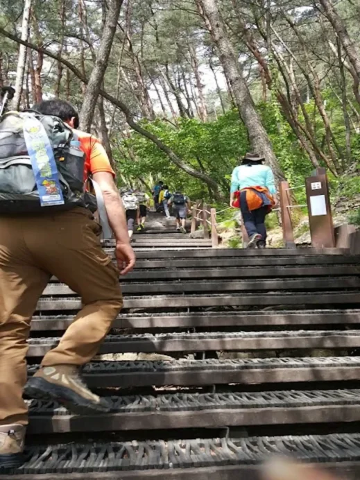 Stair, Gumi mountain, trails, South Korea