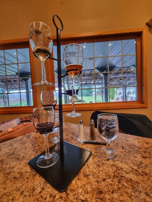 Wine Goblet — Bleu Frog Vineyards