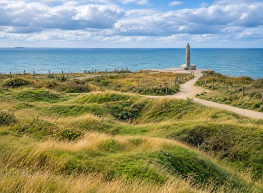 American Cemetery, Pointe du Hoc Monument by the Sea