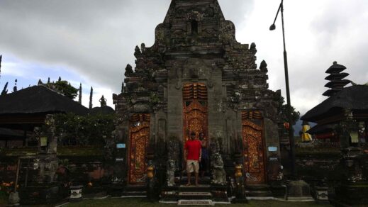 Balinese god temple with Steven