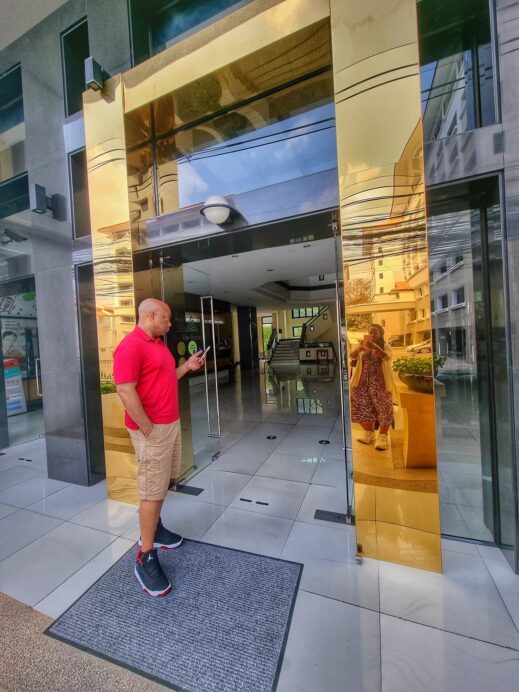 Front entrance at Empire Nimman Residence Hotel