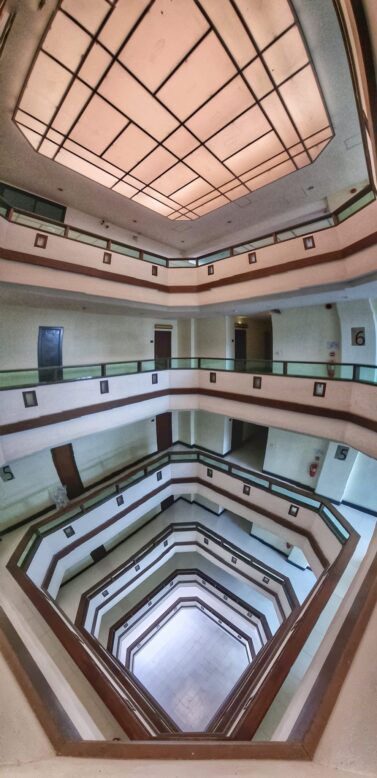 multi-level sky light at Empire Nimman Residence Hotel