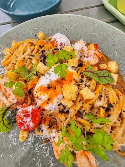 Garouken-Table-crab-bisque-pasta