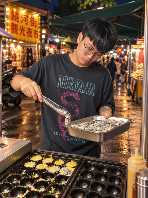 Raohe Night Market Oyster Omelettes