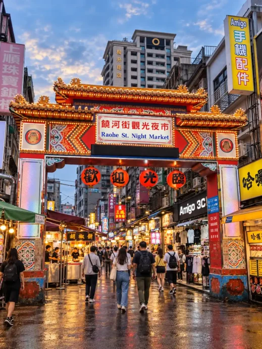 Raohe Night Market Pinterest Pin