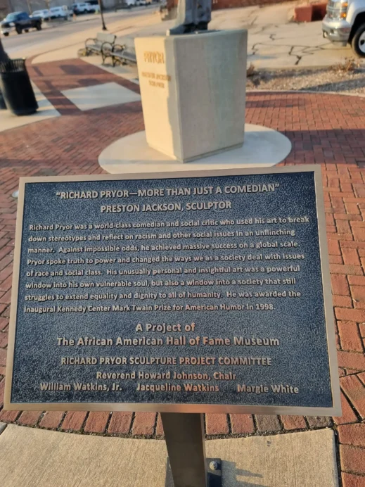 Richard Pryor plaque, Peoria, Illinois