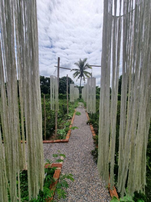 garden decor at The View Hotel in Chiang Dao