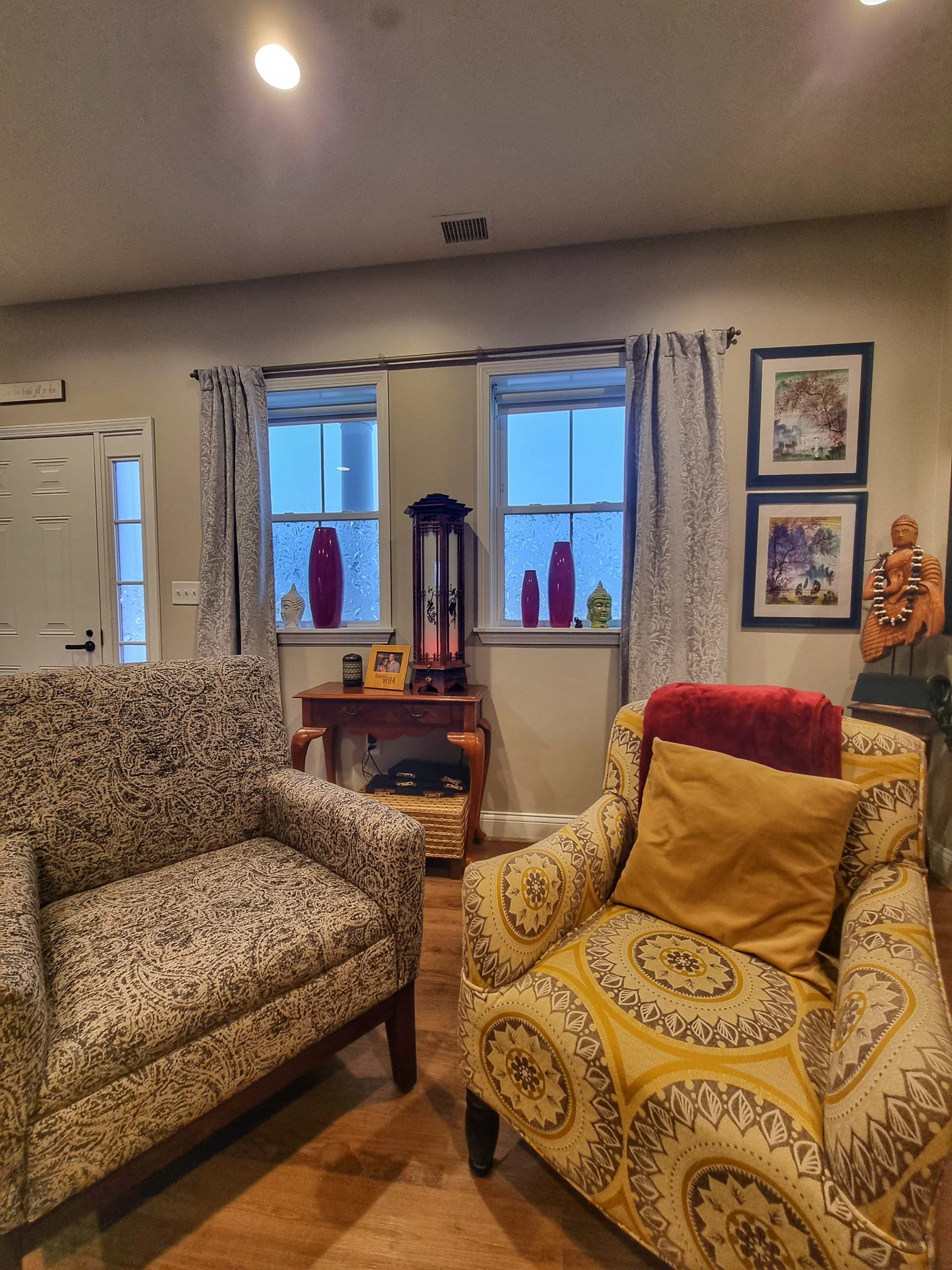 Two chairs livingroom