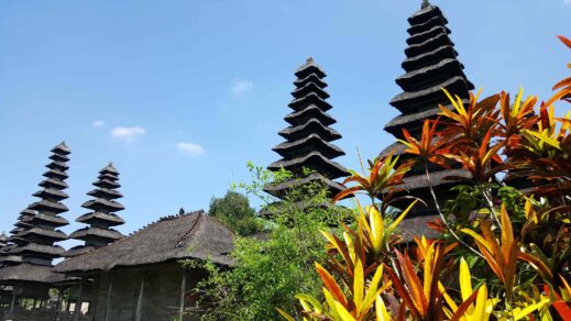 pagodas at royal palace in Bali