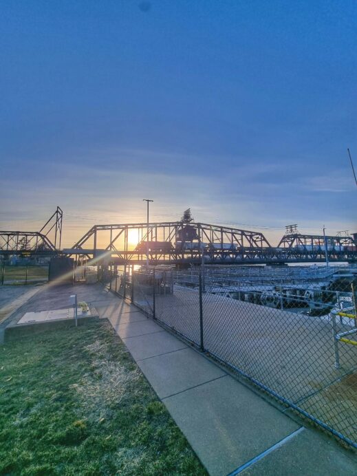 Lock 15 Rock Island Arsenal bridge to Davenport
