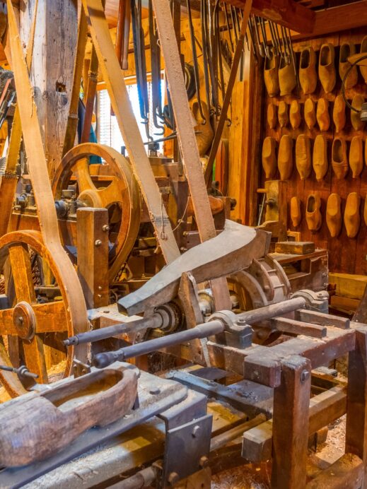 Dutch-wooden-shoes-wordworking, 83rd Tulip Festival in Orange City