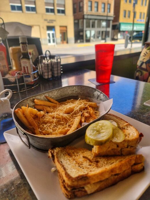 Fries reuben at cottonwood cafe