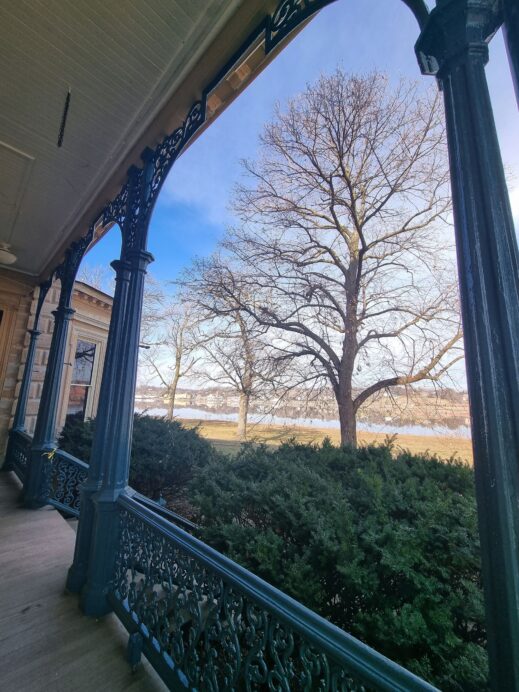 Rock Island Arsenal Quarters One porch view