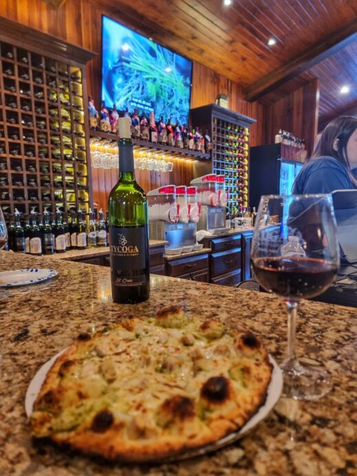 TYCOGA Winery & Distillery pesto ckn pizza