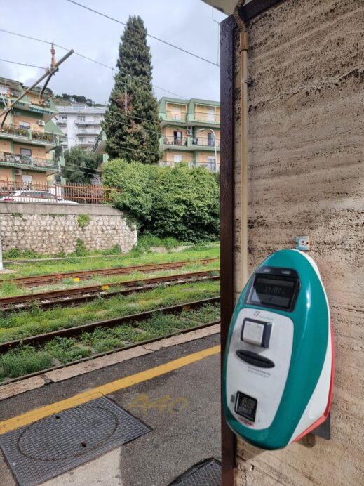 returning to Rome- green stamp machine