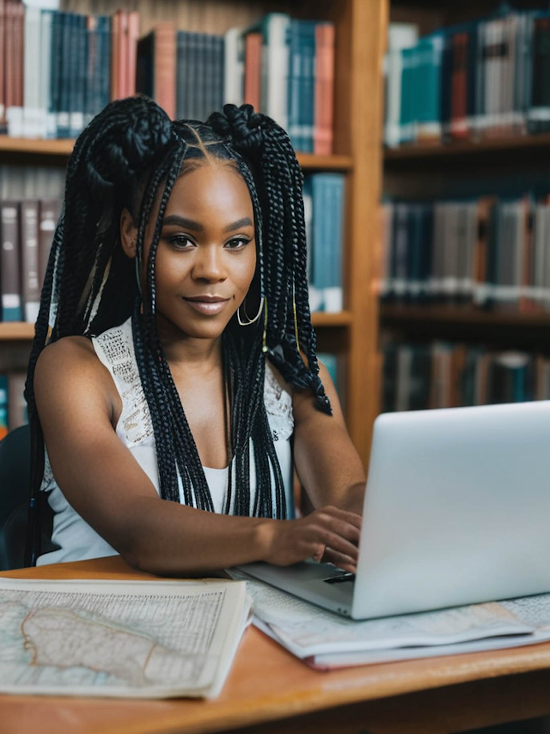 Black-girl-researches-Africa-travel